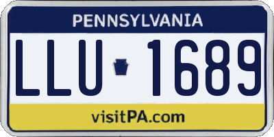 PA license plate LLU1689