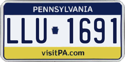 PA license plate LLU1691