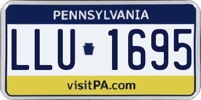 PA license plate LLU1695