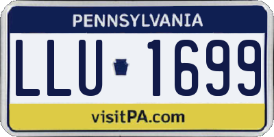 PA license plate LLU1699