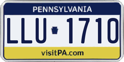 PA license plate LLU1710