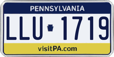PA license plate LLU1719