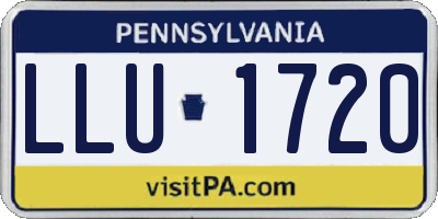 PA license plate LLU1720