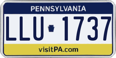 PA license plate LLU1737