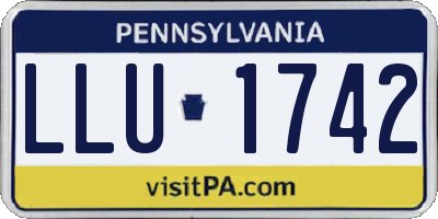 PA license plate LLU1742