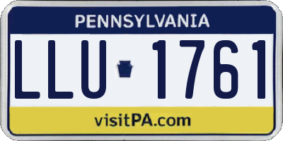 PA license plate LLU1761