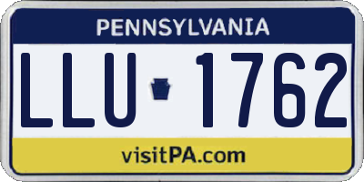 PA license plate LLU1762