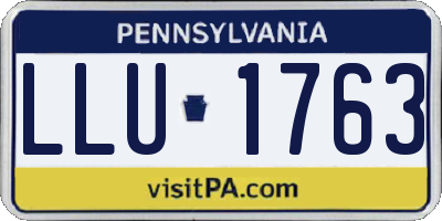 PA license plate LLU1763