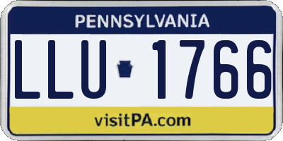 PA license plate LLU1766