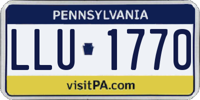 PA license plate LLU1770