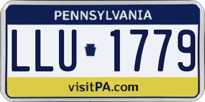PA license plate LLU1779