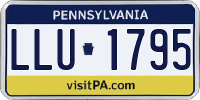 PA license plate LLU1795