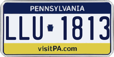 PA license plate LLU1813