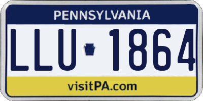 PA license plate LLU1864