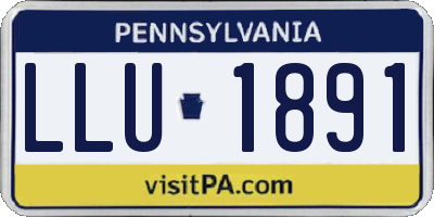 PA license plate LLU1891