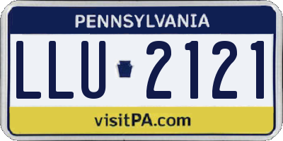 PA license plate LLU2121