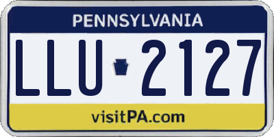 PA license plate LLU2127