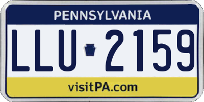 PA license plate LLU2159