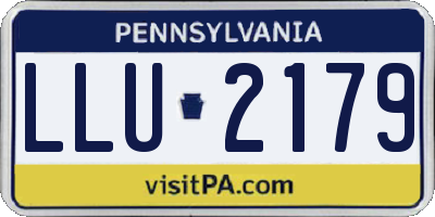PA license plate LLU2179