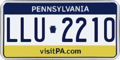PA license plate LLU2210