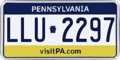 PA license plate LLU2297