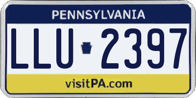 PA license plate LLU2397