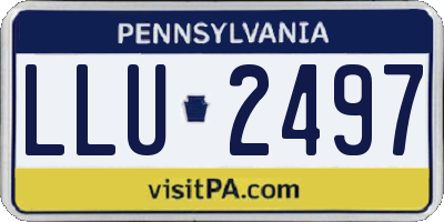 PA license plate LLU2497