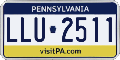 PA license plate LLU2511