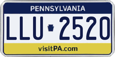 PA license plate LLU2520