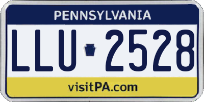 PA license plate LLU2528
