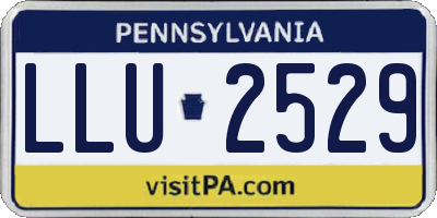 PA license plate LLU2529
