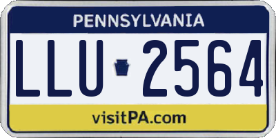 PA license plate LLU2564