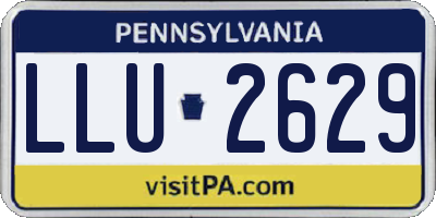 PA license plate LLU2629
