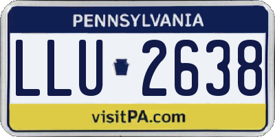 PA license plate LLU2638