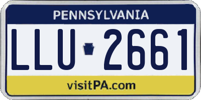 PA license plate LLU2661