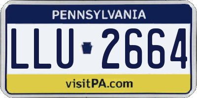PA license plate LLU2664