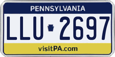 PA license plate LLU2697