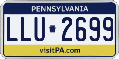 PA license plate LLU2699