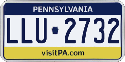 PA license plate LLU2732