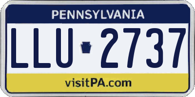 PA license plate LLU2737