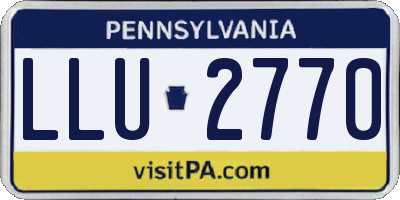 PA license plate LLU2770