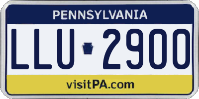 PA license plate LLU2900