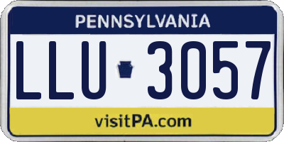 PA license plate LLU3057