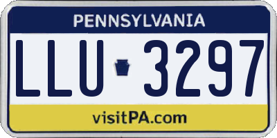 PA license plate LLU3297