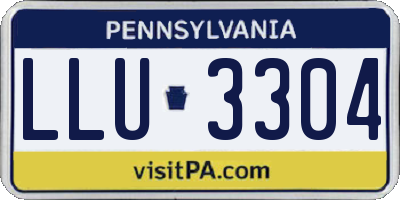 PA license plate LLU3304
