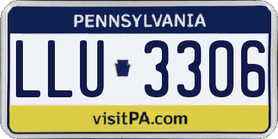 PA license plate LLU3306