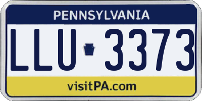 PA license plate LLU3373