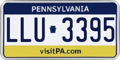 PA license plate LLU3395
