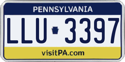PA license plate LLU3397