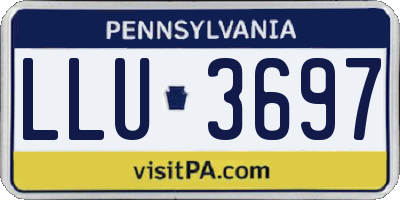PA license plate LLU3697